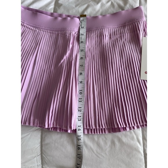 New Lululemon Varsity High-Rise Pleated Tennis Skirt Size 12 Vita Pink Skort NWT - Picture 3 of 12